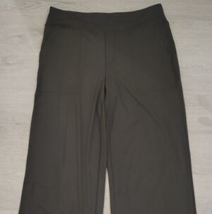 NWT G4Free Black Yoga Wide Leg Pockets High Waist Stretch, Sz 2XL 33” Inseam